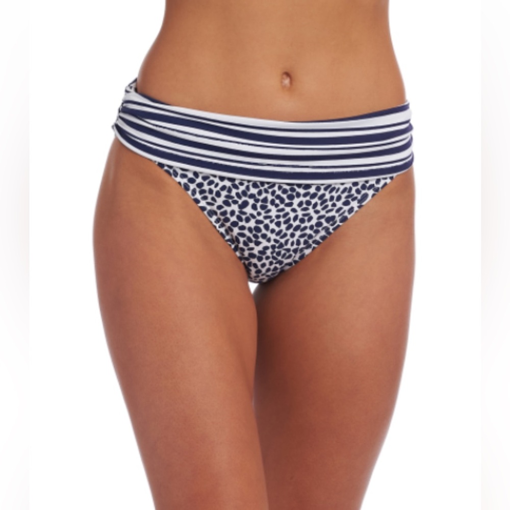 La Blanca Apulia Ruched Hipster Bikini Bottoms INDIGO - NWT